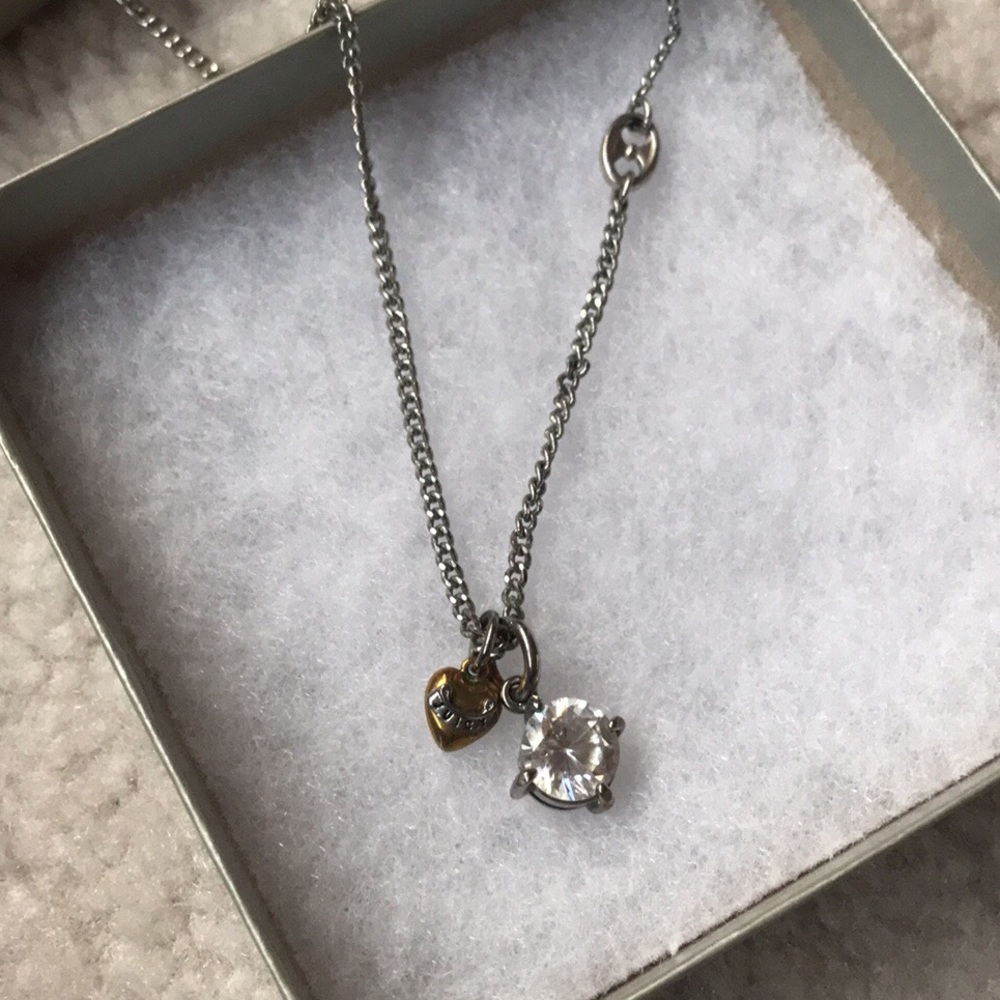 Juicy Couture silver charm necklace